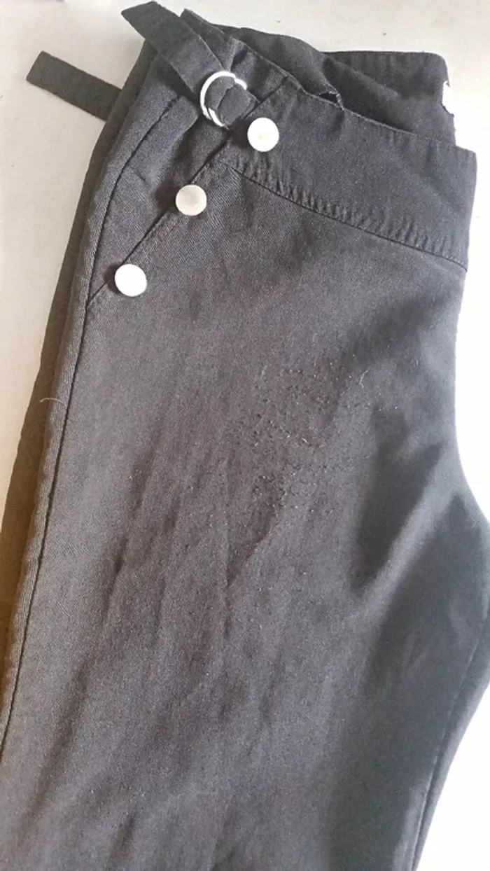 Pantalon noir évasé 38 - photo numéro 4