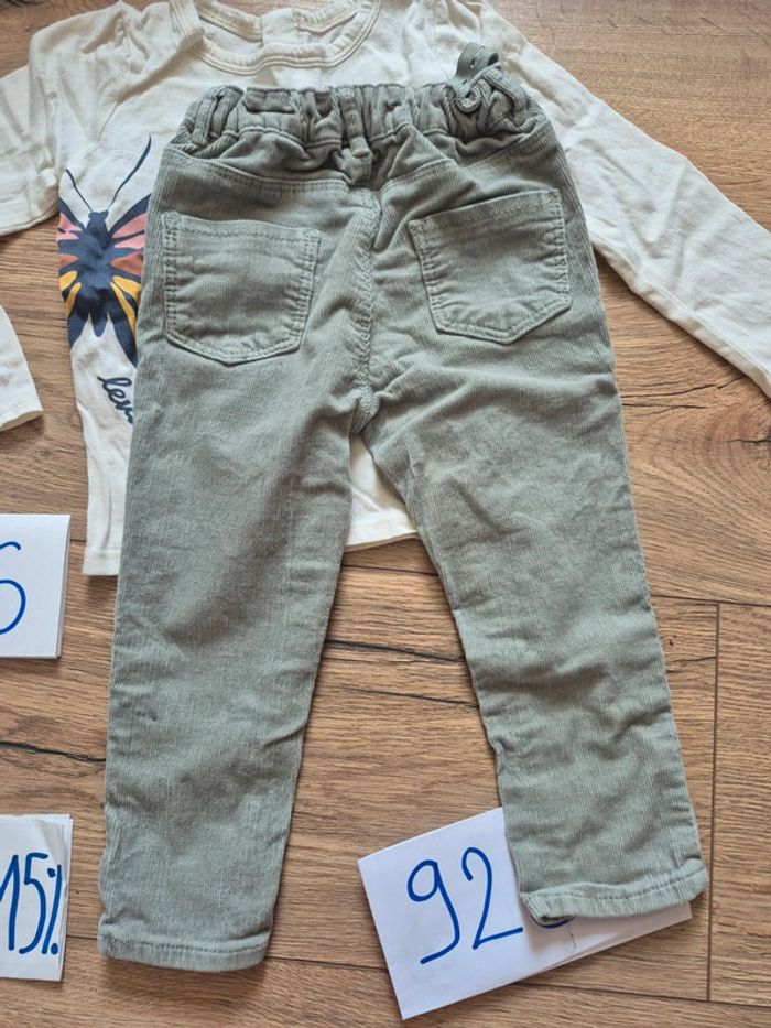 Ensemble tee-shirt manches longues et pantalon en velours Zara - photo numéro 6