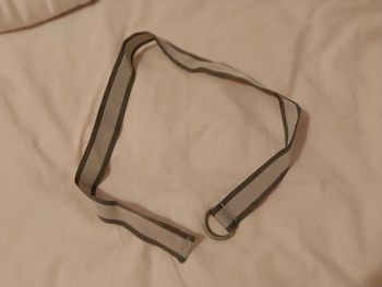 Ceinture enfant tissu beige / marron