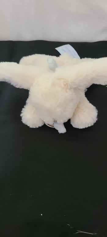 Doudou et compagnie lapin blanc bleu tout doux Bonbon 20 cm