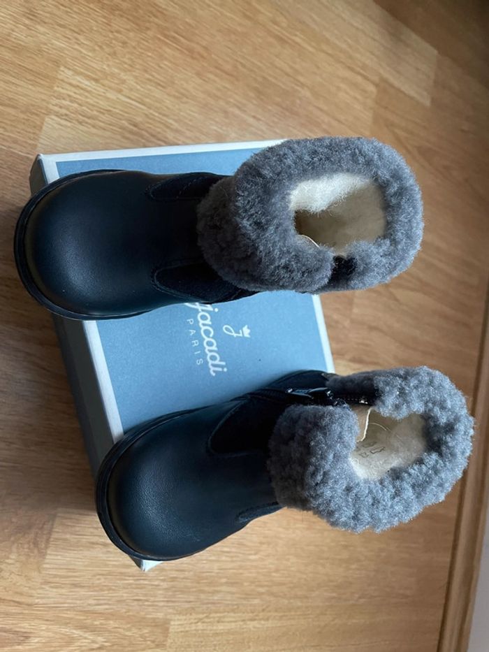 Boots Jacadi fourrées P. 20 marine neuve - photo numéro 4