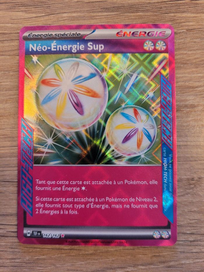 Vends carte pokemon neo énergie supp 162/162 forces temporelles