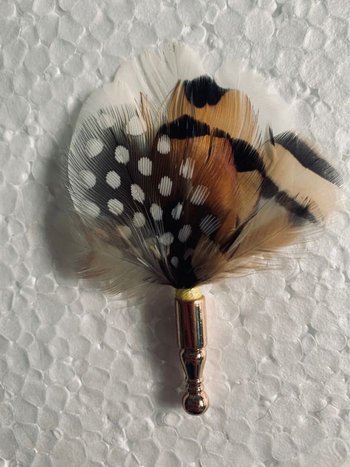 Broches en plumes. - photo numéro 3