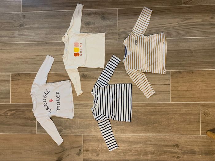 4 t-shirt manches longues 23 mois