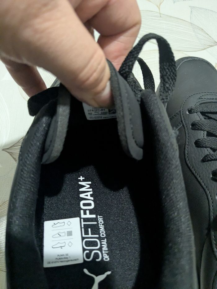 Baskets homme Puma noires. Taille 46 - photo numéro 7