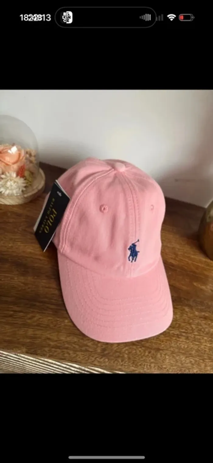 Casquette rose ralph lauren neuve