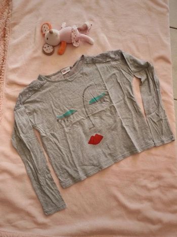T-shirt  gris inside 12 ans