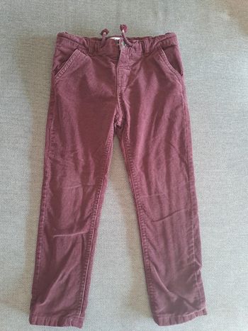 Pantalon velours bordeau