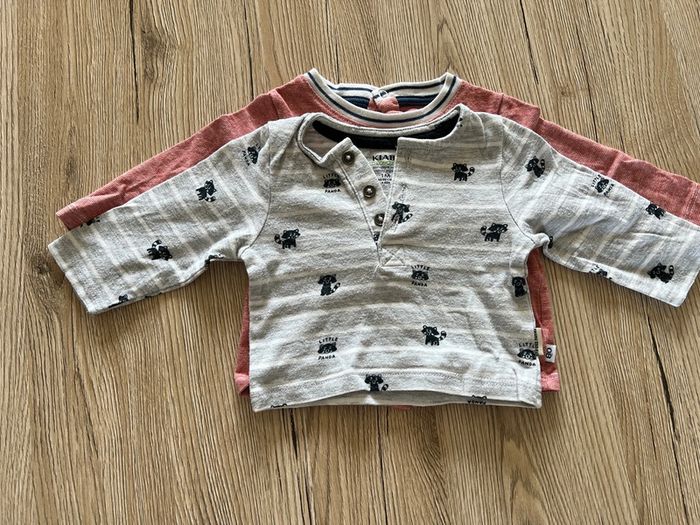 Lot de T-shirts manches longues - 1 mois - photo numéro 3