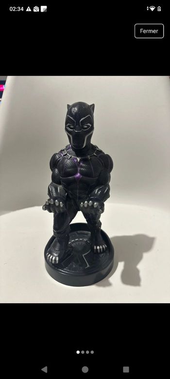 Support manette black panthère