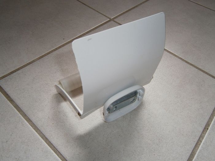 Porte papier WC en métal blanc - photo numéro 3