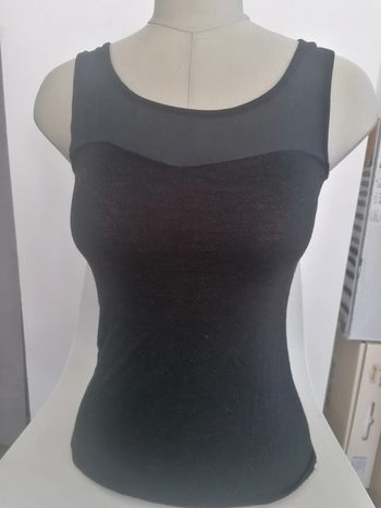 Débardeur noir à paillettes / taille XS / Etam