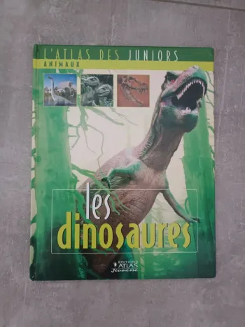 Livre l'atlas des juniors - les dinosaures