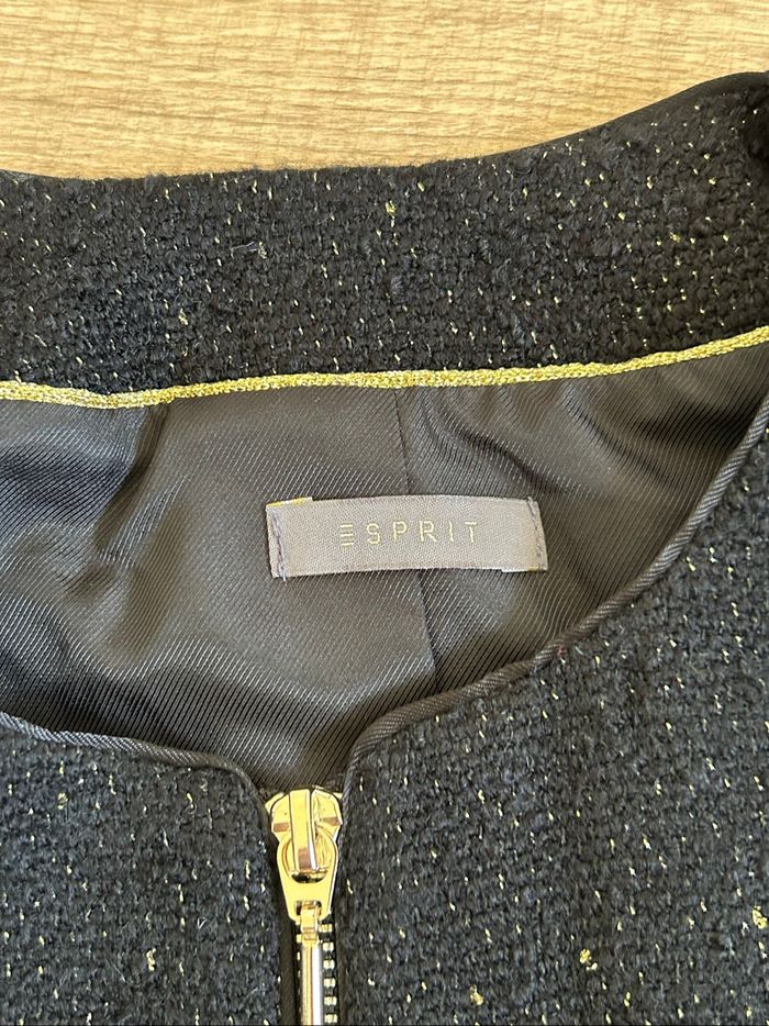Veste courte noire et dorée Esprit taille française 38 TBE - photo numéro 9