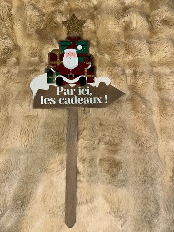 Panneau en bois noel