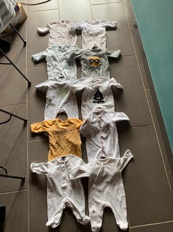 Pyjamas bébé garçon 1 mois lot