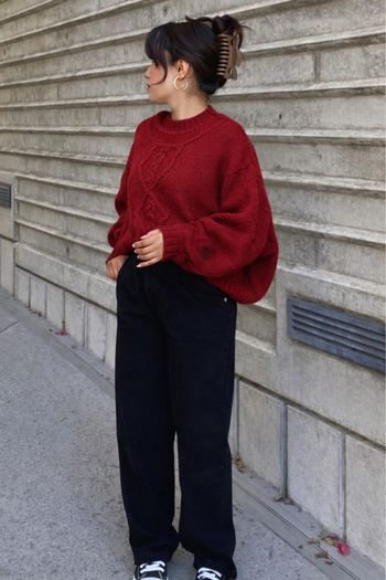 Pull hiver femme oversize 