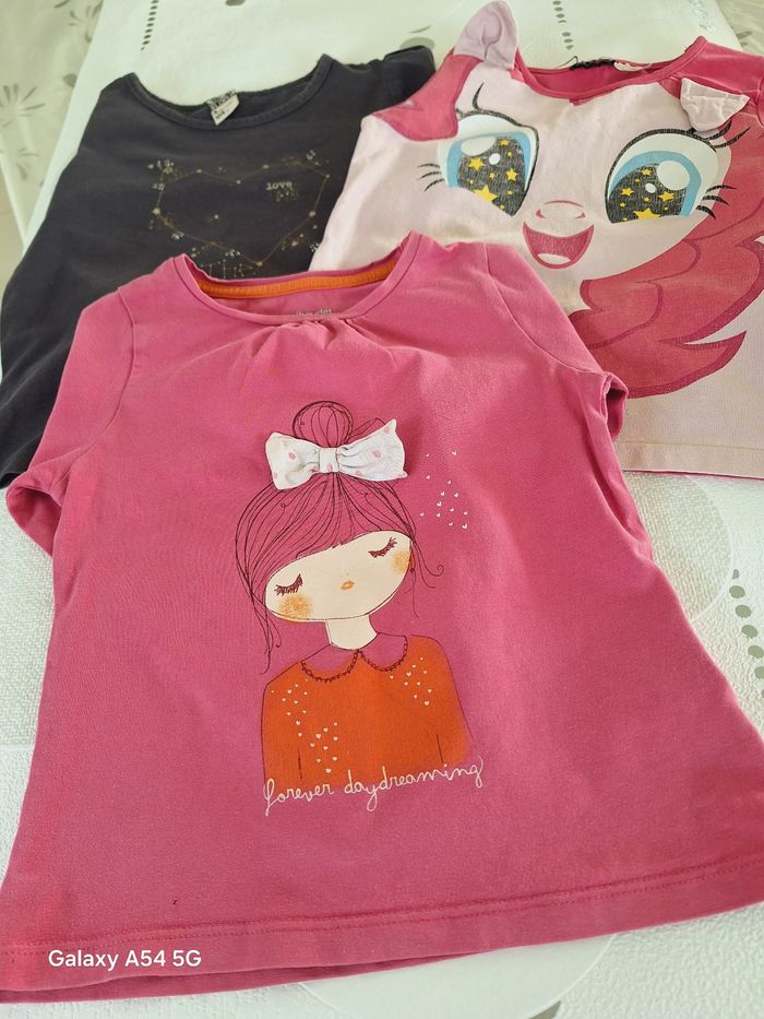 Lot de 3 Tee-shirt 4 ans Tape à l'œil, Hasbro,Vertbaudet. - photo numéro 5
