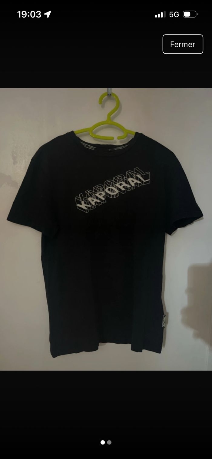tee shirt caporal noir