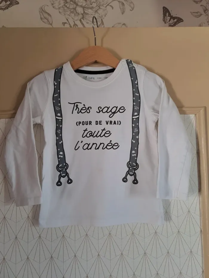 Lot 4 ans 6 T-shirts et 1 veste minis trous ou tâches peuvent encore servir prix mini - photo numéro 5