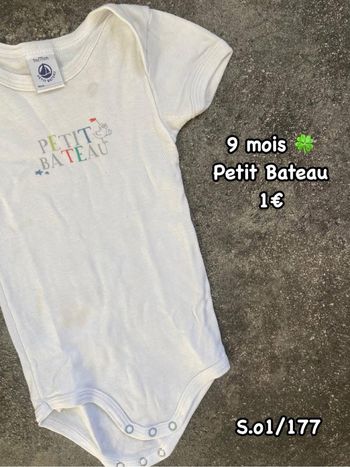 Body 🍀 9 mois 🍀 Petit Bateau