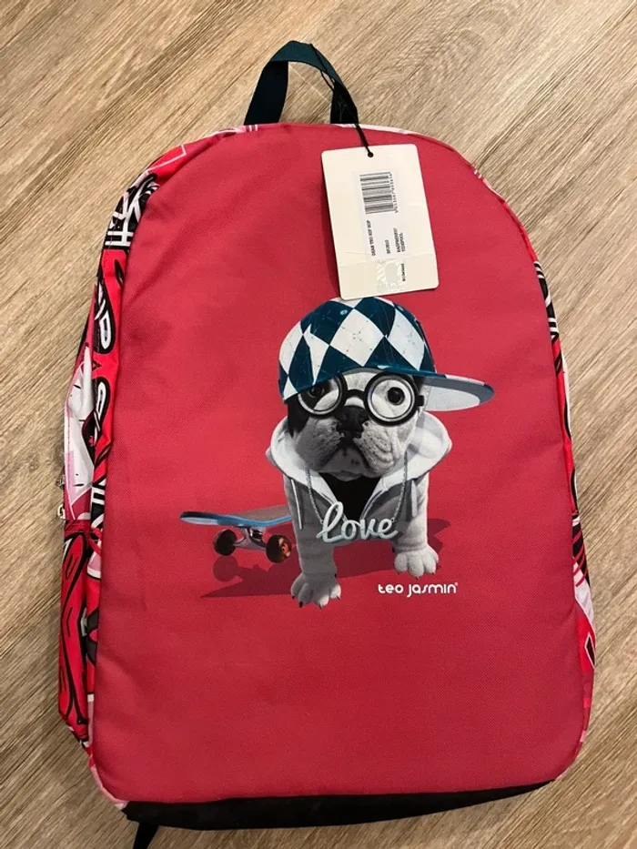 Sac à dos cartable Téo jasmin neuf