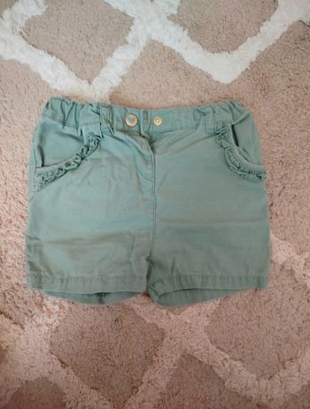 Short Bb Fille Orchestra 23 mois coloris vert