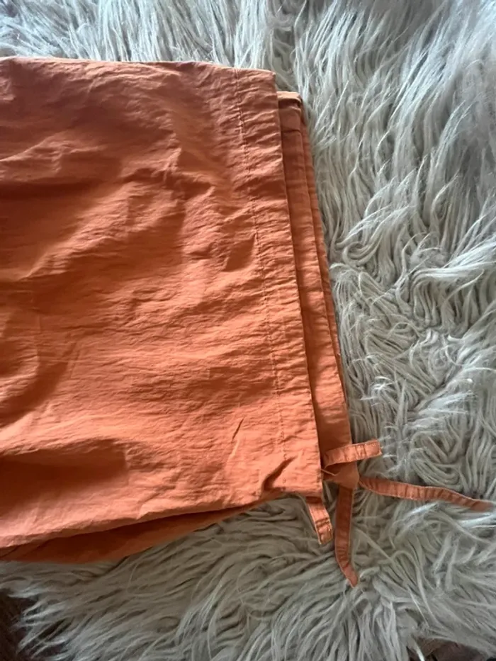 Pantalon large taille 3 orange rouille Neslay Coton - photo numéro 3