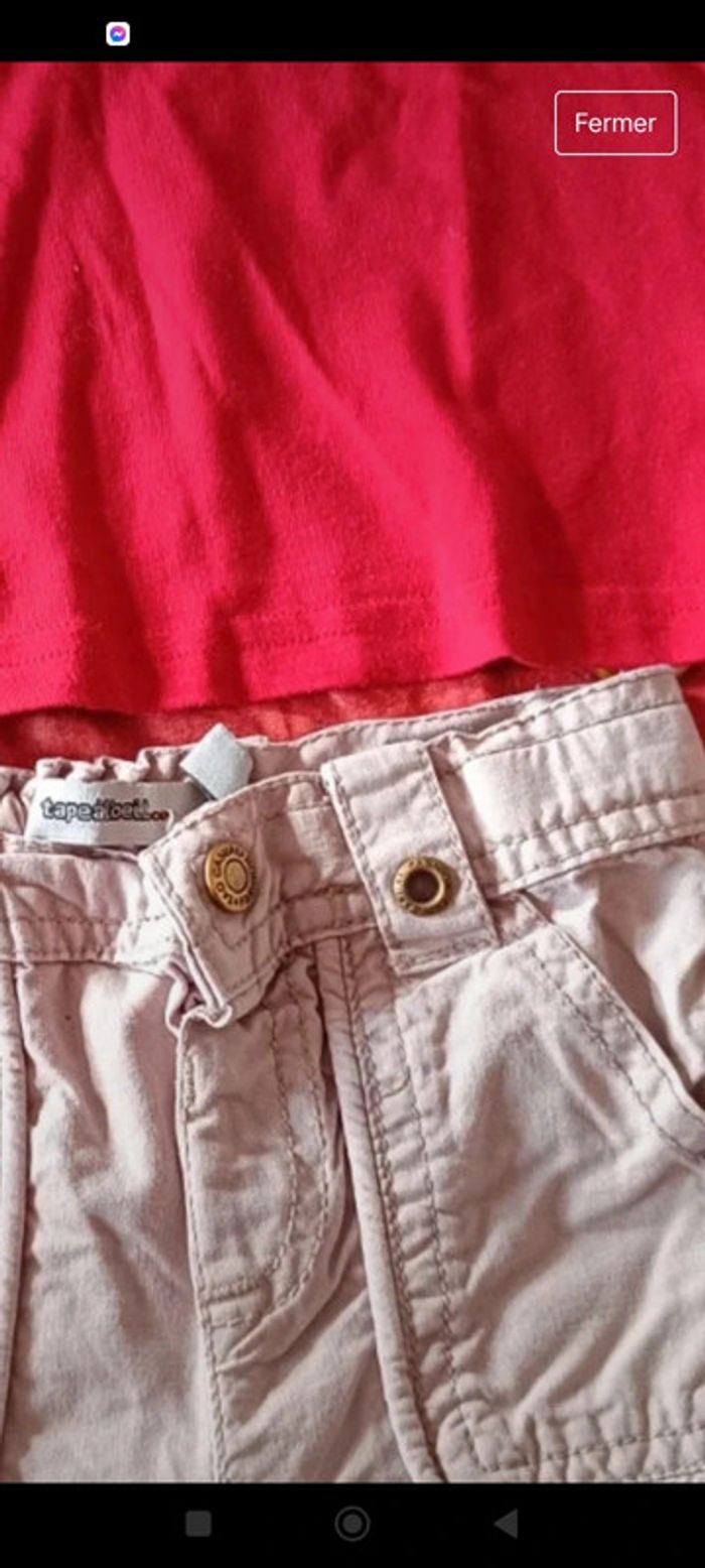 Ensemble short 12 mois - photo numéro 2