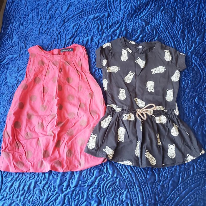 🌸 Lot de 2 robes d'été taille 18 mois