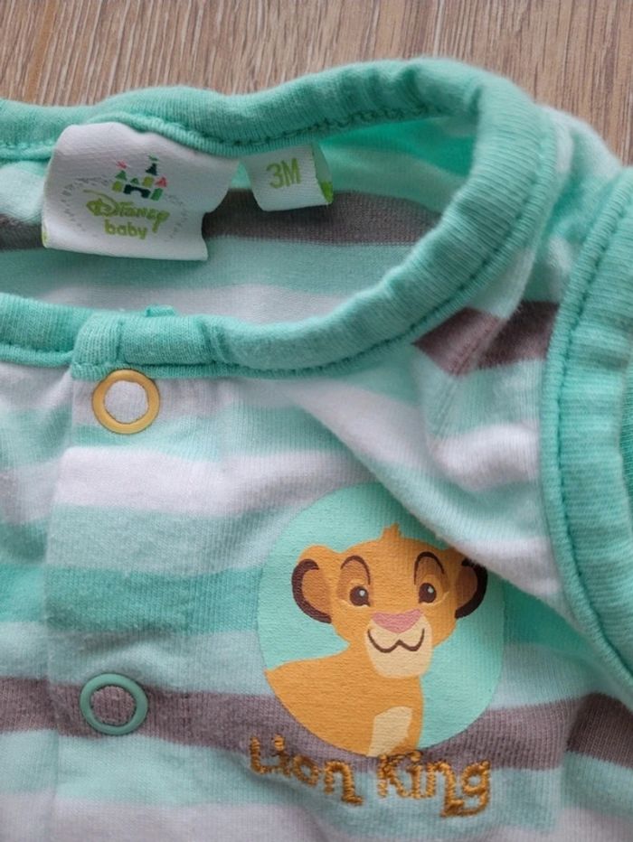 Combishort bébé Disney Le Roi Lion 3 mois - photo numéro 3