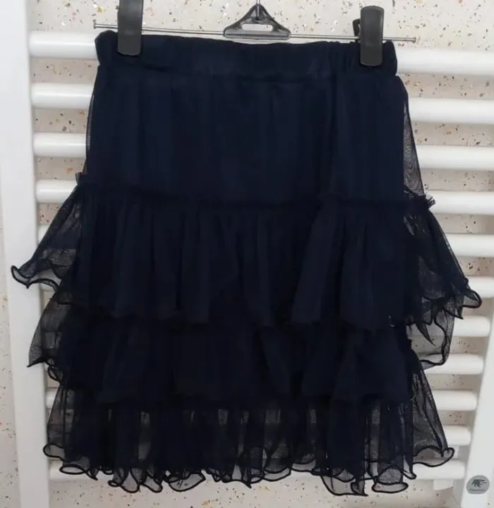 Jupe à volant bleu marine en tulle Mini Molly Taille 6 / 8 ans - photo numéro 2