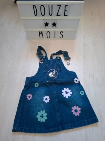 Robe salopette Jean 12 mois