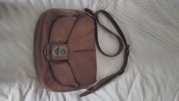 Sac besace Lancel cuir véritable - camel-beige on