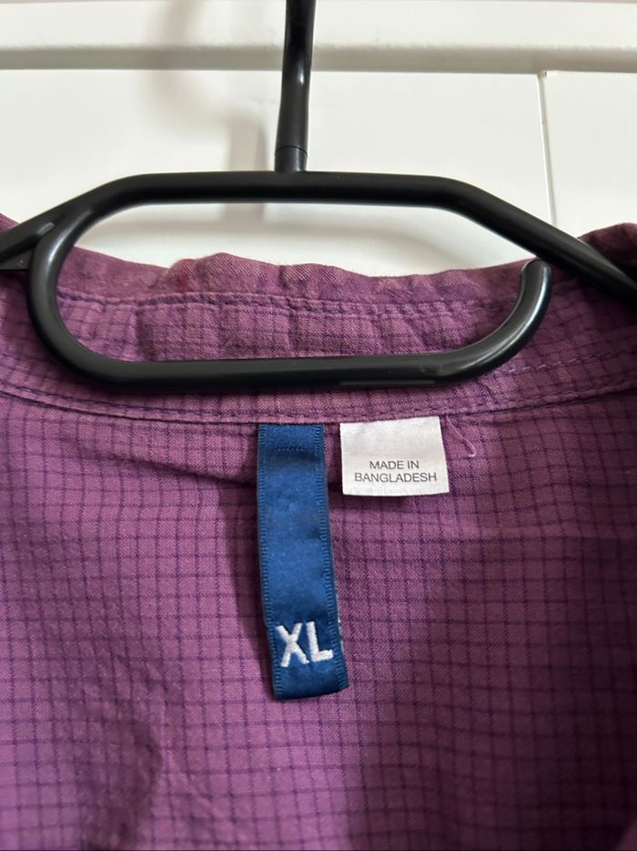 Chemise violette à carreaux Homme H&M Taille XL - photo numéro 5