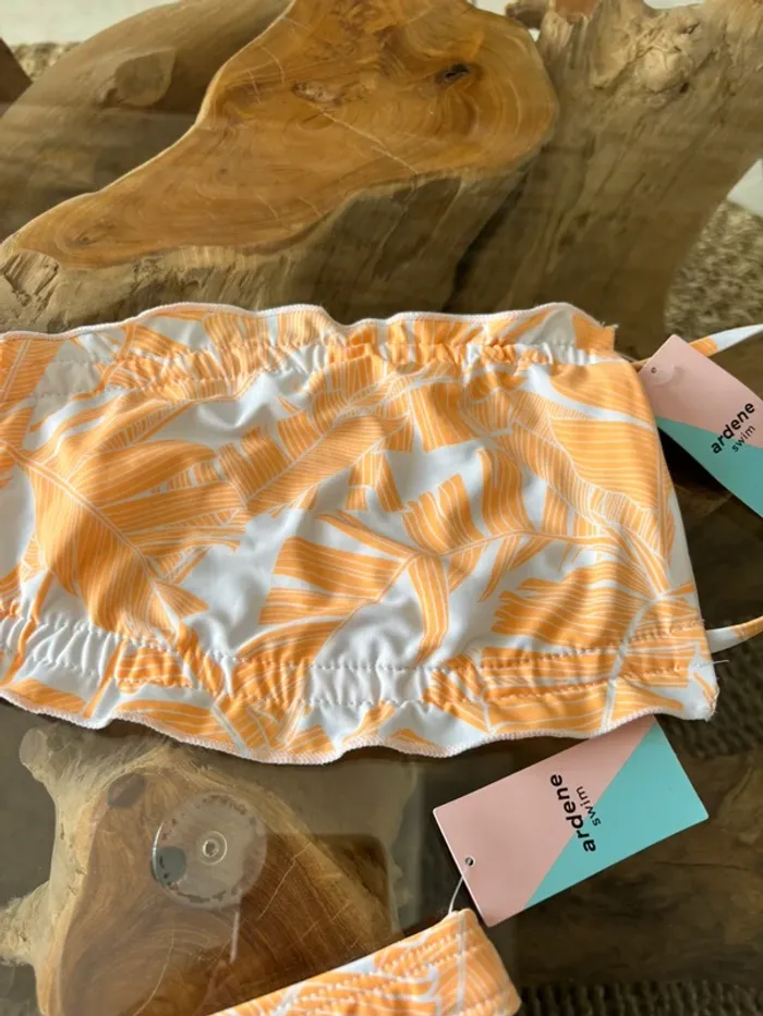 Maillot de bain 2 pièces Ardene swim blanc orange - photo numéro 3
