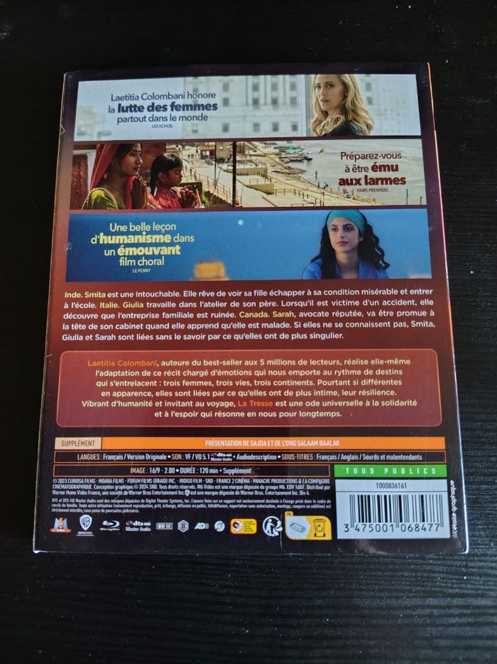 Blu Ray La Tresse (Kim Raver, Fotinì Peluso, Laetitia Colombani) - photo numéro 2