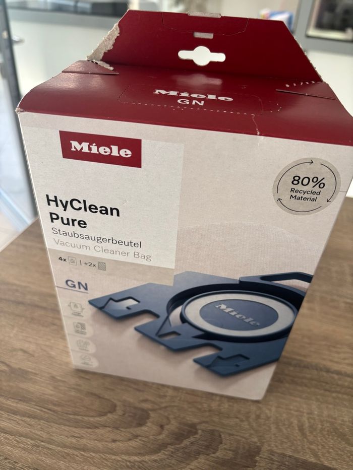 Lot de 2 boites de sacs aspirateur MIELE HyClean Pure GN 80% matieres recyclees X8 Sacs + 4 filtres - photo numéro 7