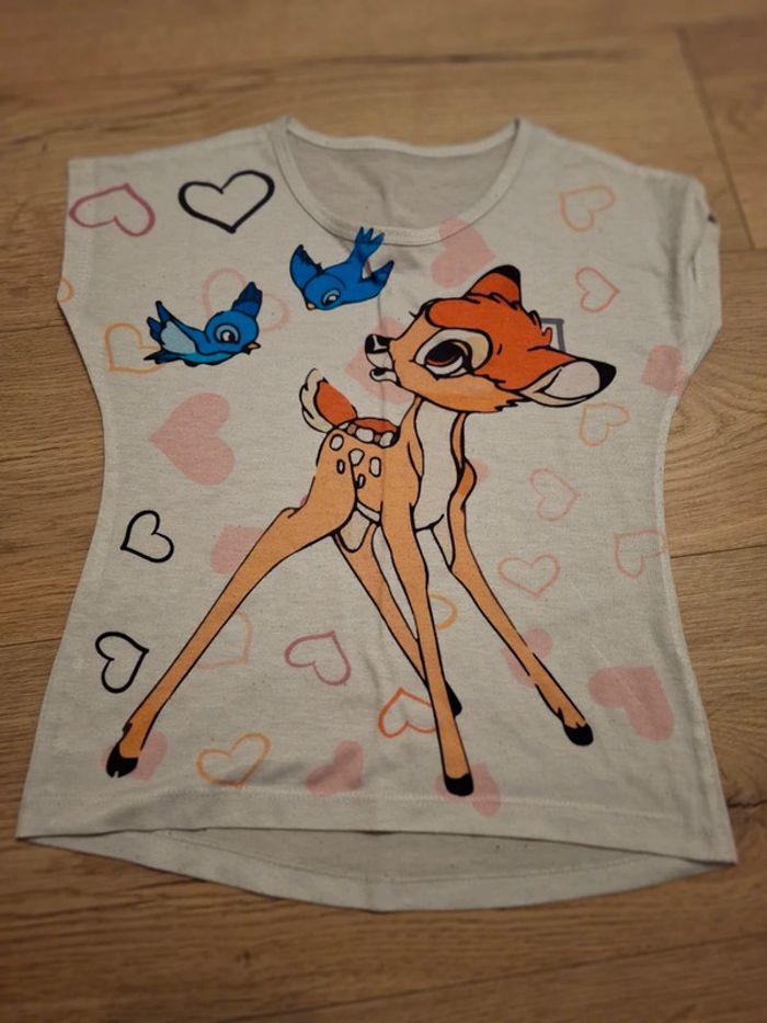 T shirt disney bambi taille 7 ans fille