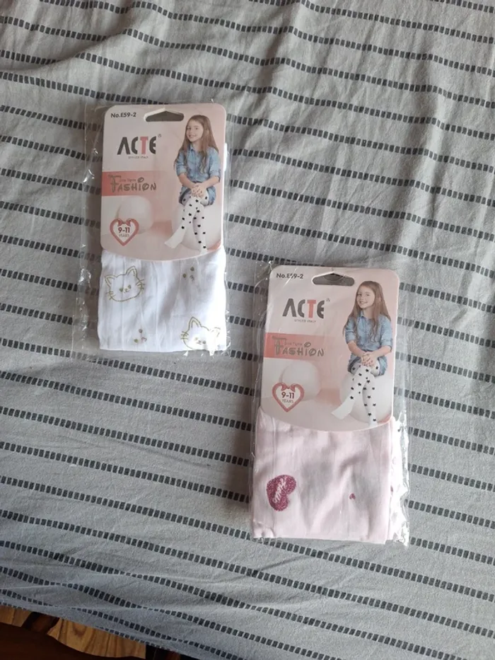 Collant fin fille 9/11ans