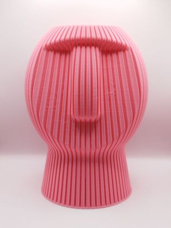 Magnifique vase rose imprimé en 3D.