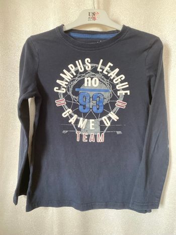 T-shirt campus 93 bleu marine 8/10 ans Pepperts