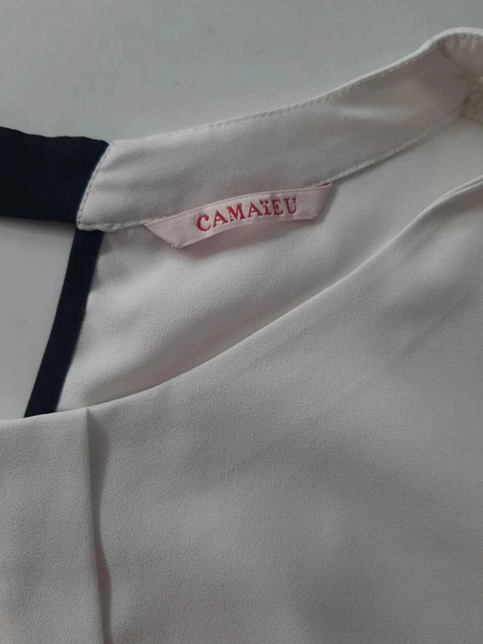 Blouse blanche Camaieu xl - photo numéro 3
