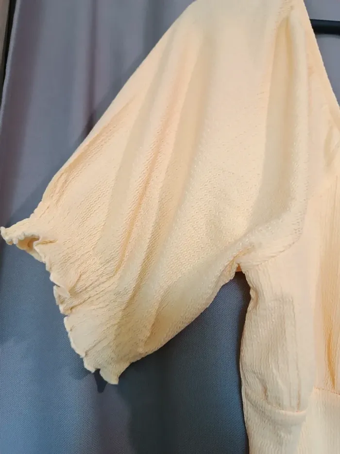 Blouse jaune 🌼 style corset - photo numéro 3