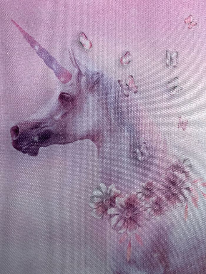 Tableau licorne 40 x 50 cm - photo numéro 3