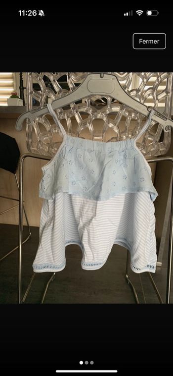 Petit top a volant vertbaudet