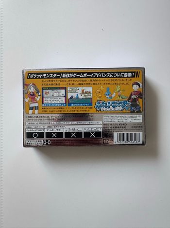 Jeu Game Boy Advance Pokémon Saphir – Version Japonaise