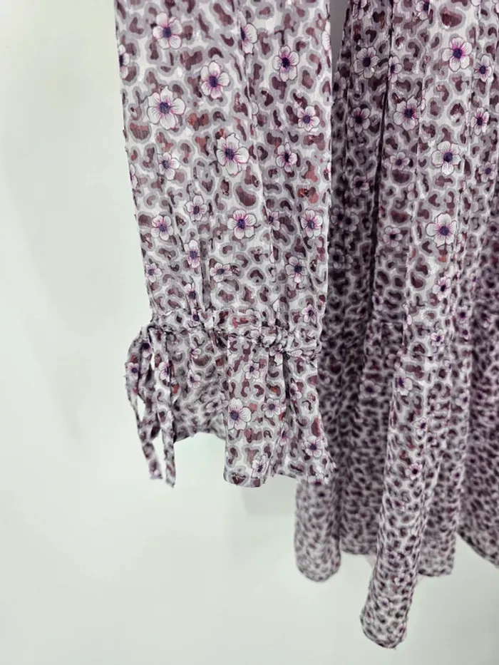Robe fluide Salsa – Taille XS – Imprimé fleuri léopard – Neuve avec étiquette - photo numéro 4
