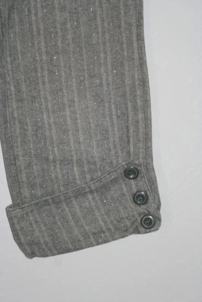 Pantacourt Hiver Ikks gris avec légers fils argentés - photo numéro 2