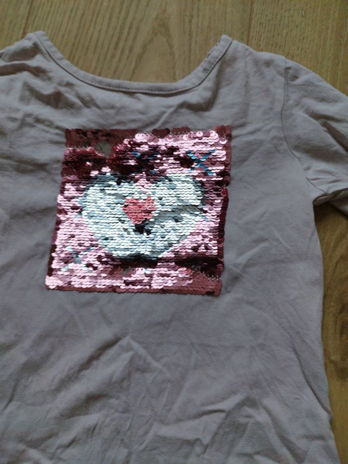 Lot de 2 teeshirt Manches longues fille 4 ans - photo numéro 4